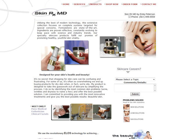 skin care website